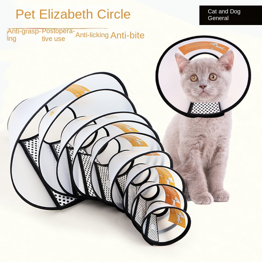 Elizabeth Ring Cat Dog Collar Pet Anti-bite Ring Anti-scratch Collar Dog Bathing Beauty Ring Pet Supplies